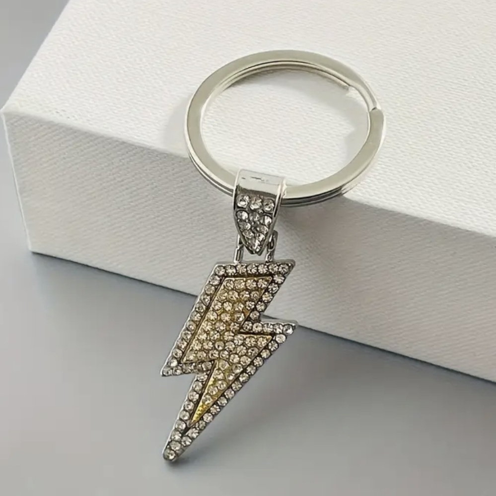 Lightning Bolt Bag Charm/ Keychain New